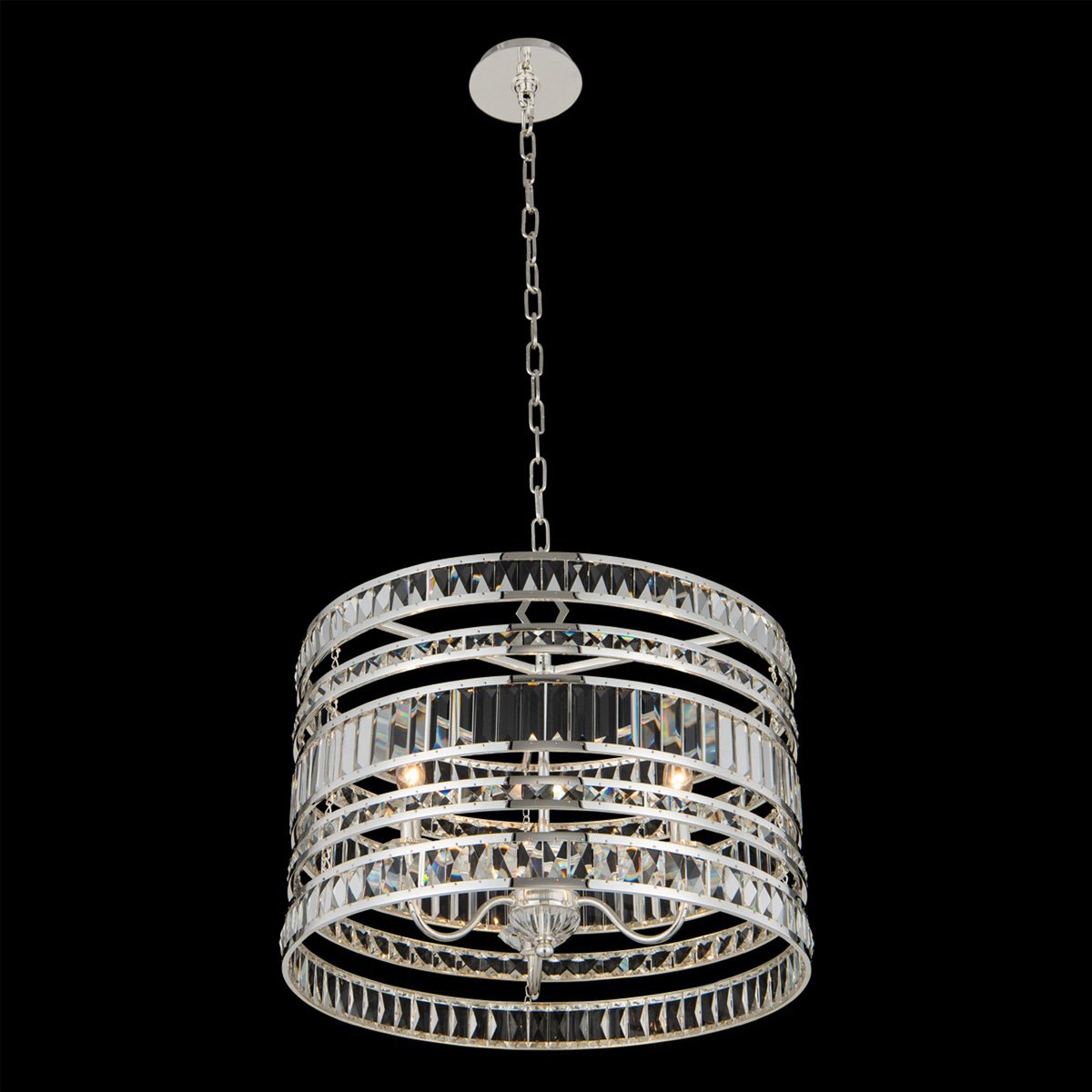 Strato 22" Pendant - Polished Silver Finish