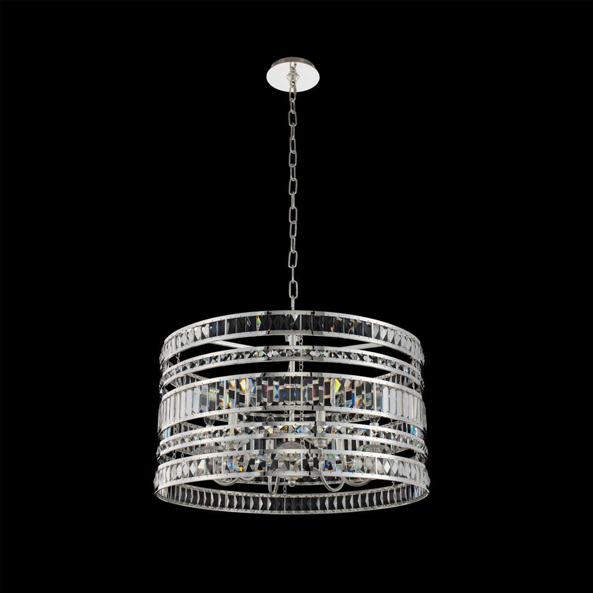 Strato 26" Pendant - Polished Silver Finish