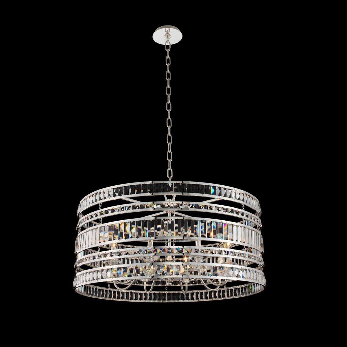 Strato 32" Pendant - Polished Silver Finish