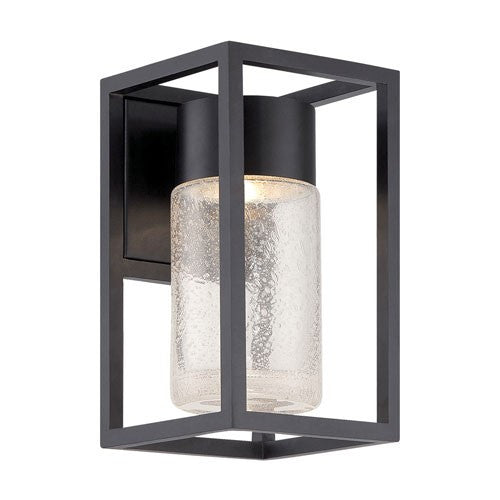 Structure 11" Outdoor Wall Light - Black Finish