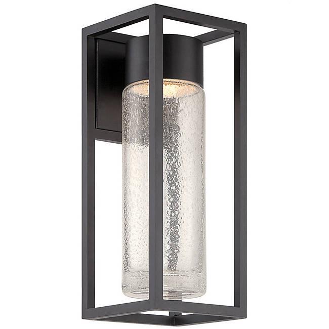Structure 16" Outdoor Wall Light - Black Finish