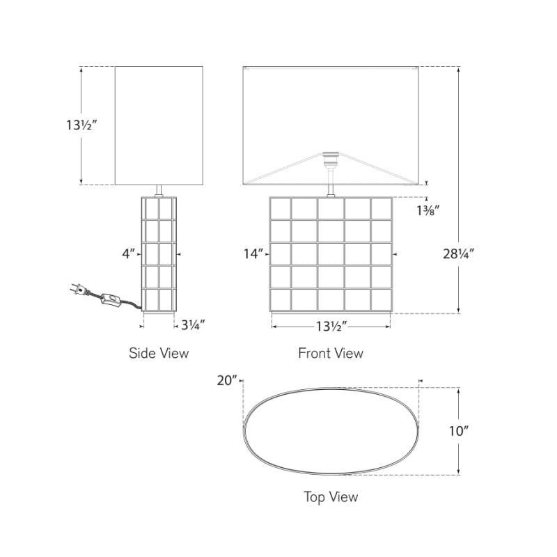 Struttura Medium Table Lamp - Diagram