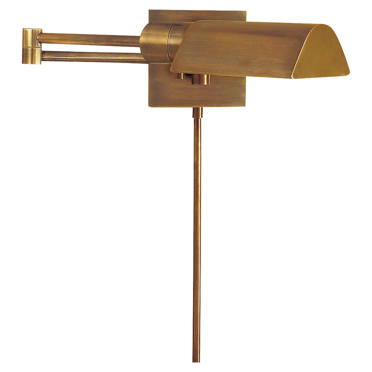 Studio Swing Arm Wall Light - Hand-Rubbed Antique Brass Finish