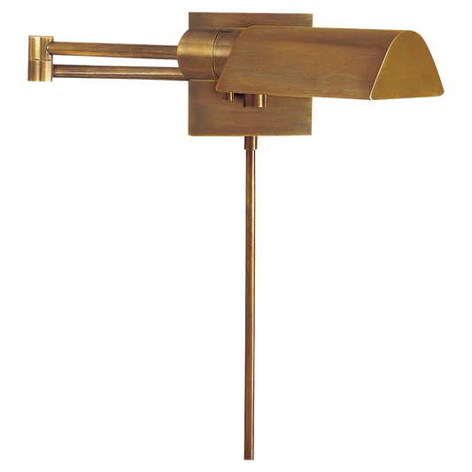 Studio Swing Arm Wall Light - Hand-Rubbed Antique Brass Finish