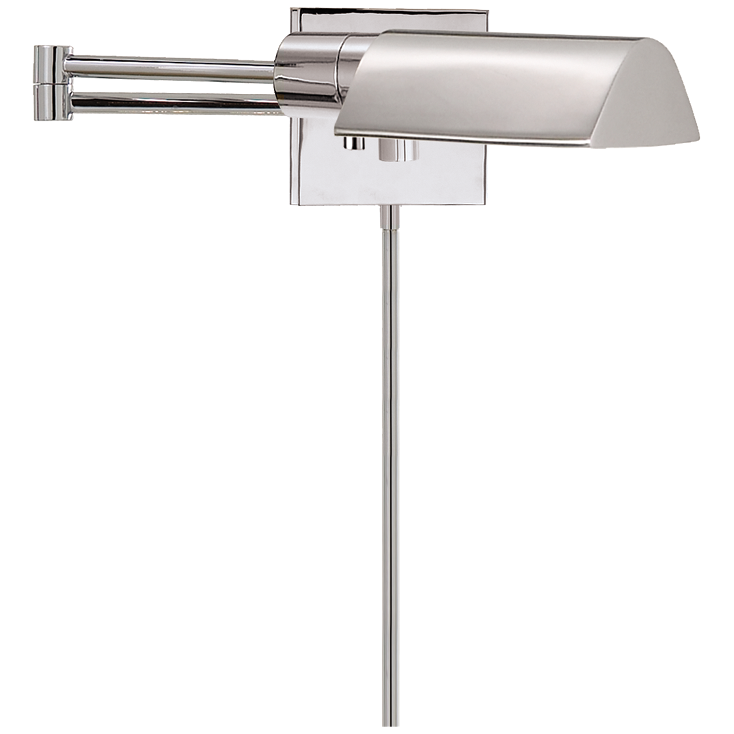 Studio Swing Arm Wall Light - Polished Nickel Finish
