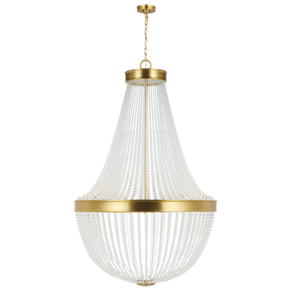 Summerhill Large Chandelier - Burnished Brass Finish