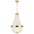 Load image into Gallery viewer, Summerhill Small Chandelier - Burnished Brass Finish
