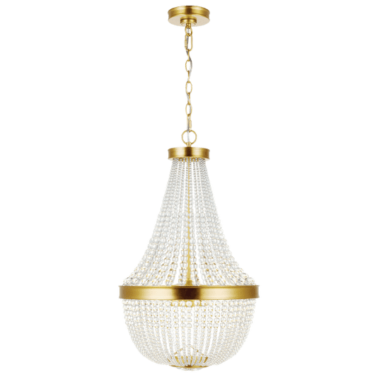 Summerhill Small Chandelier - Burnished Brass Finish