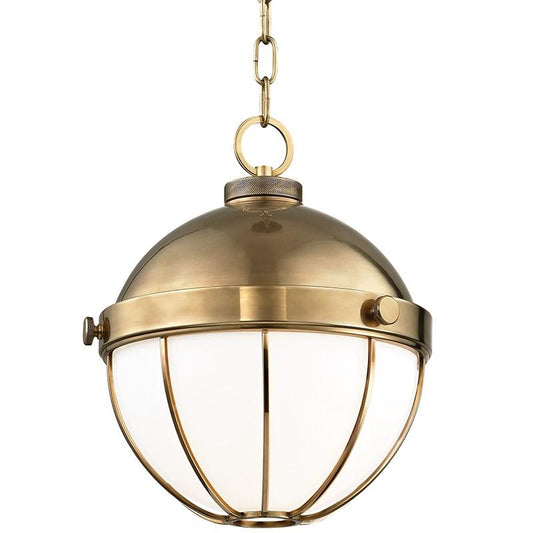 Sumner Medium Pendant - Aged Brass Finish