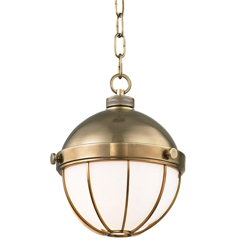 Sumner Small Pendant - Aged Brass Finish