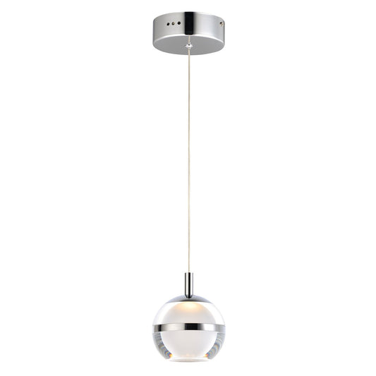 Swank LED Mini Pendant - Polished Chrome