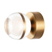 Swank LED Wall Sconce/Flush Mount - Natural Aged Brass