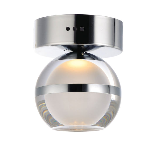Swank LED Wall Sconce/Flush Mount - Polished Chrome