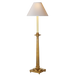 Swedish Column Buffet Lamp Antique-Burnished Brass