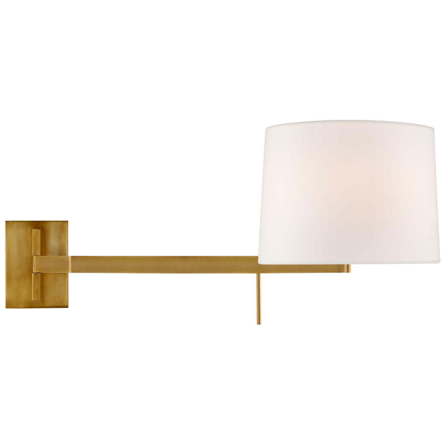 Sweep Left Articulating - Soft Brass Finish