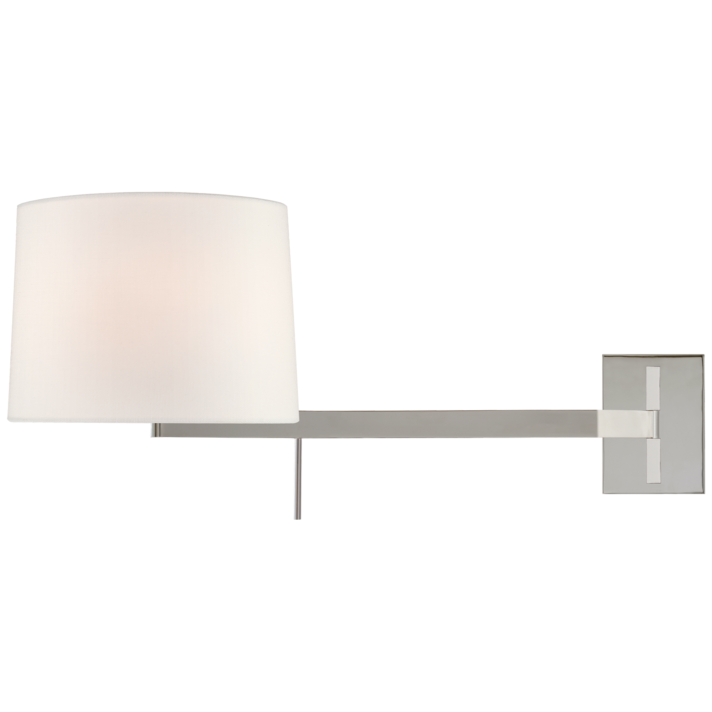 Sweep Right Articulating Sconce - Polished Nickel Finish