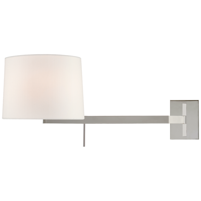Sweep Right Articulating Sconce - Polished Nickel Finish