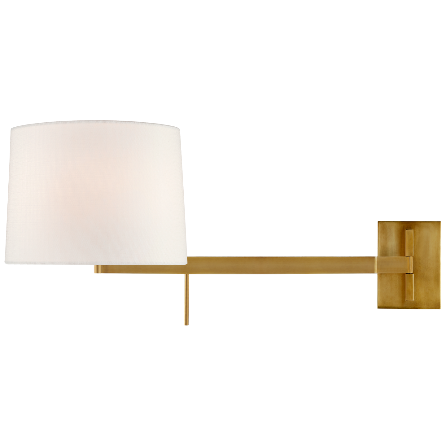 Sweep Right Articulating Sconce - Soft Brass Finish