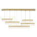 Sweep Linear Suspension - Brass Finish