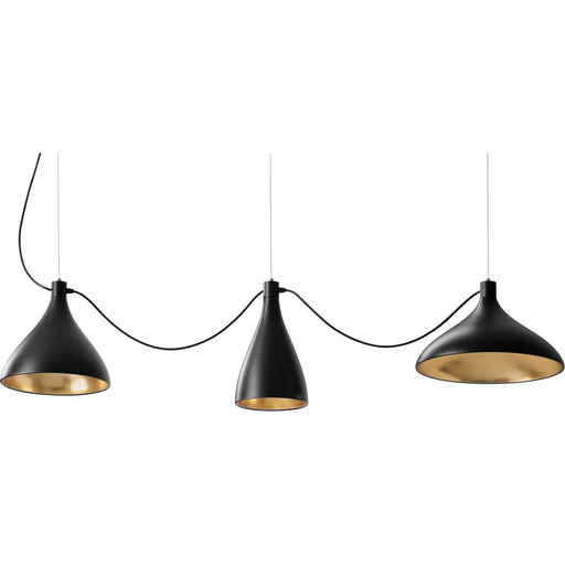 Swell String 3 Mixed Modular Suspension Light - Black