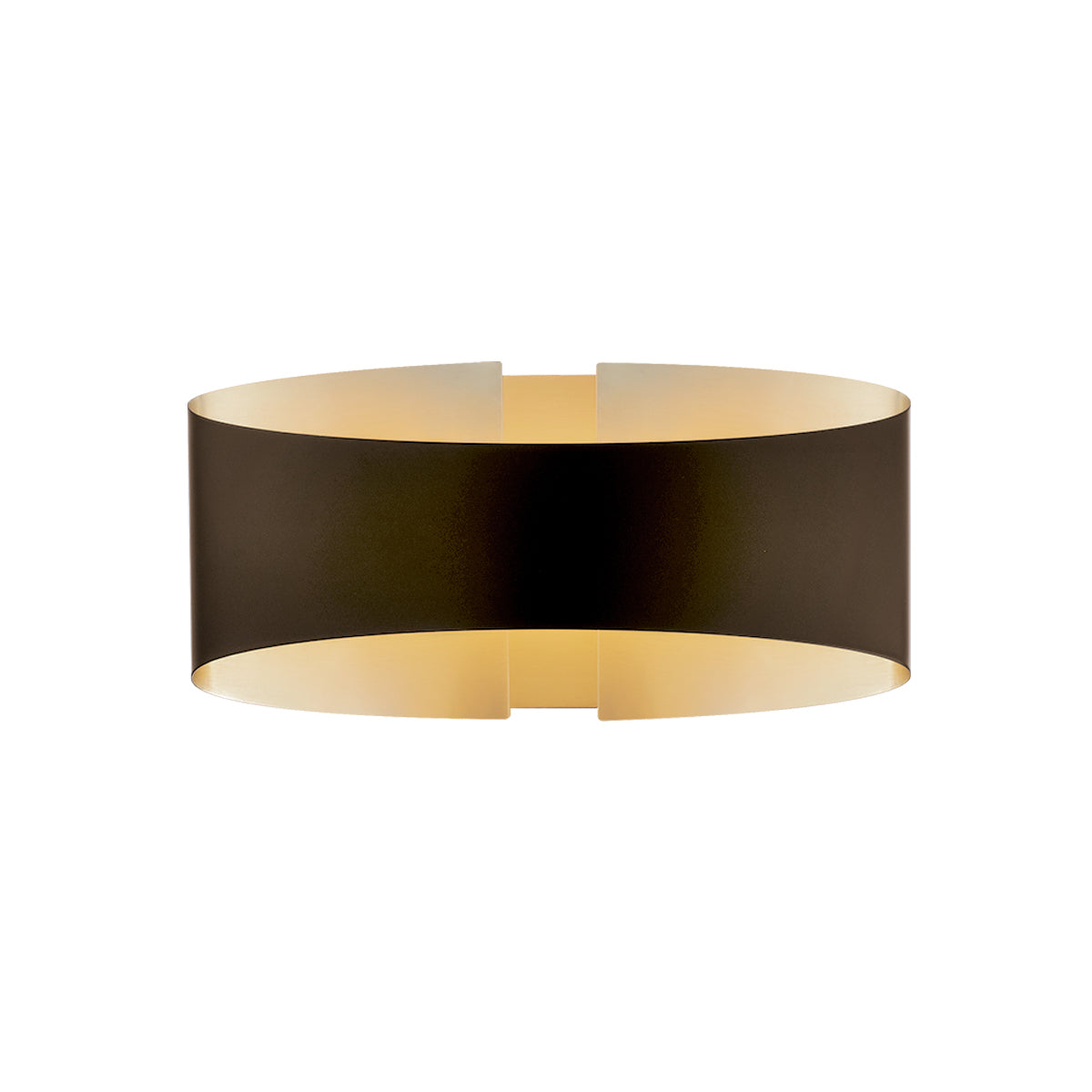 Swerve LED Wall Sconce - Bronze/Brushed Brass Finish