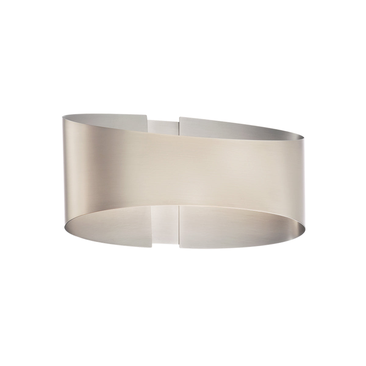 Swerve LED Wall Sconce - Brushed Nickel Finish