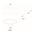 Load image into Gallery viewer, Swerve LED Wall Sconce - Diagram
