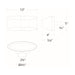 Swerve LED Wall Sconce - Diagram