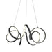 Synergy Medium LED Chandelier - Black Finish
