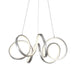 Synergy Small LED Chandelier - Antique Silver Finish