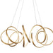 Synergy Large LED Chandelier - Antique Brass Finish