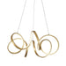 Synergy Small LED Chandelier - Antique Brass Finish