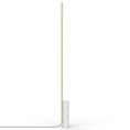 Load image into Gallery viewer, T.O LED Floor Lamp - White Marble/Brass Finish
