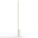 T.O LED Floor Lamp - White Marble/Brass Finish