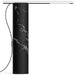 T.O LED Table Lamp - Black Marble/Chrome Finish