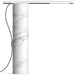 T.O LED Table Lamp - White Marble/Chrome Finish