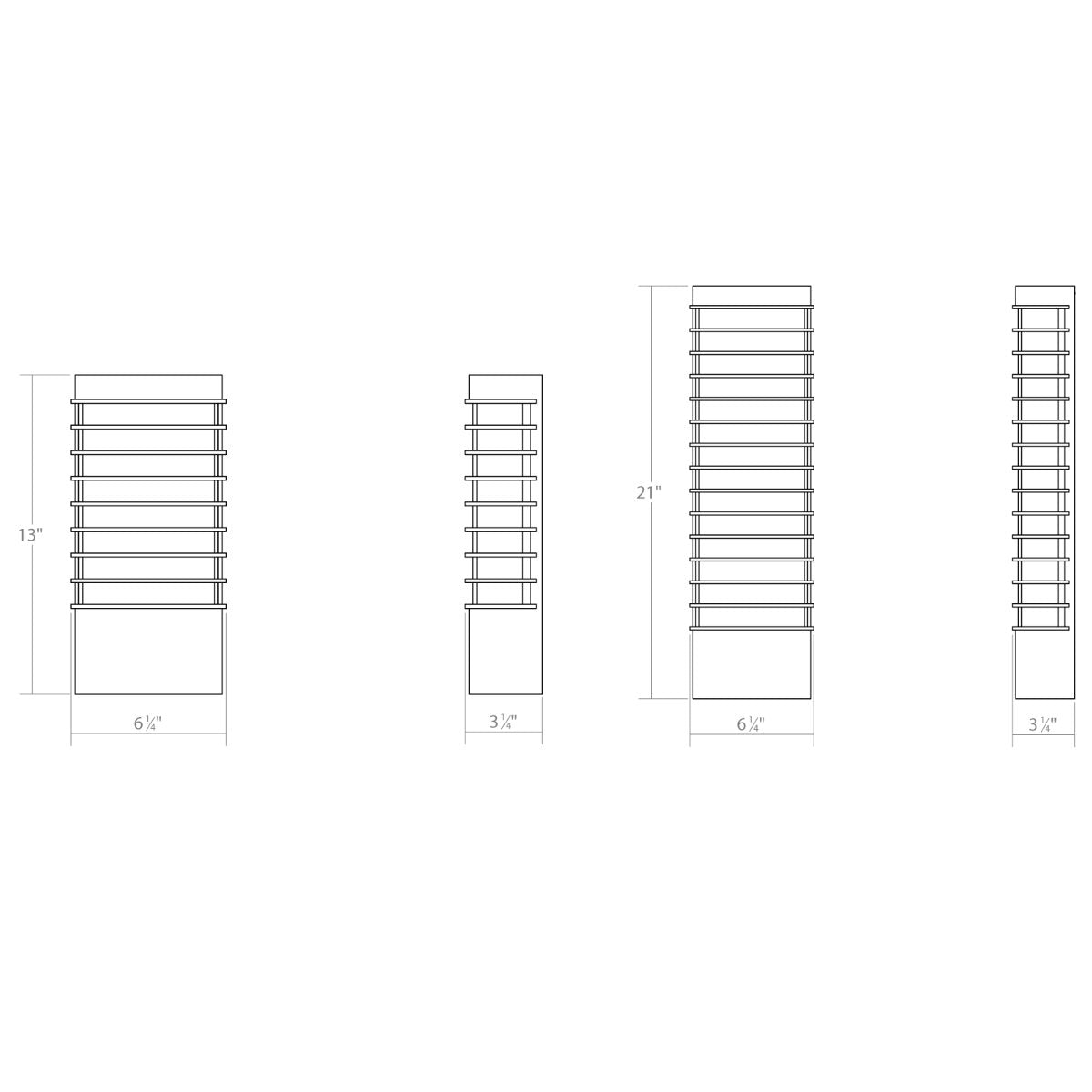 Tawa LED Outdoor Wall Sconce - Diagram