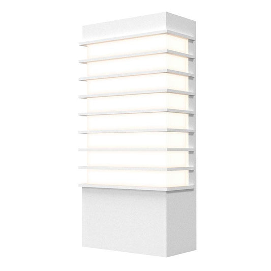 Tawa 13" LED Outdoor Wall Sconce - Textured White Finish