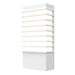 Tawa 13" LED Outdoor Wall Sconce - Textured White Finish