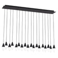 Load image into Gallery viewer, Turret 18-Light Linear Chandelier - Nightshade Black Finish
