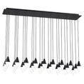 Load image into Gallery viewer, Turret 27-Light Linear Chandelier - Nightshade Black Finish
