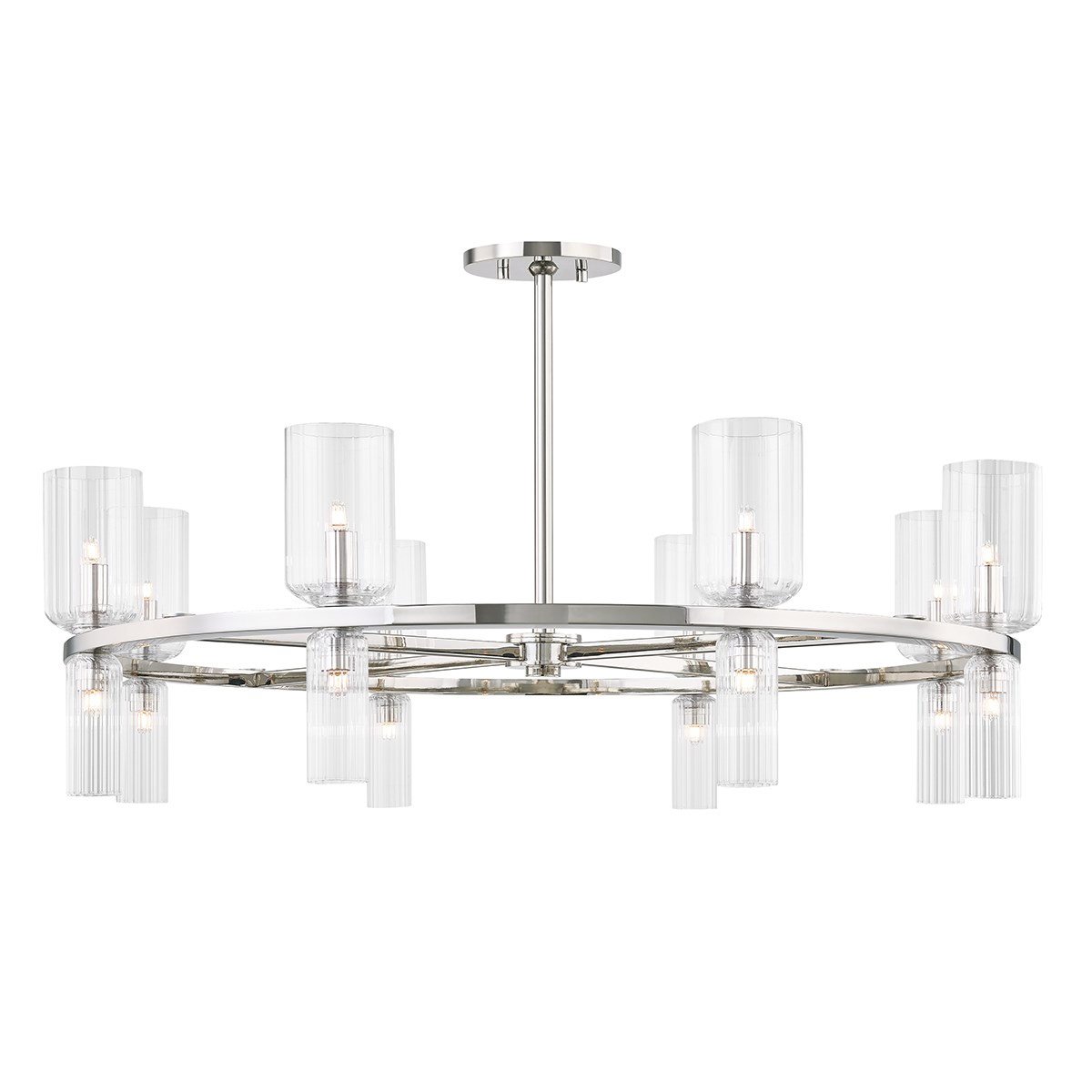 Tabitha Chandelier - Polished Nickel Finish