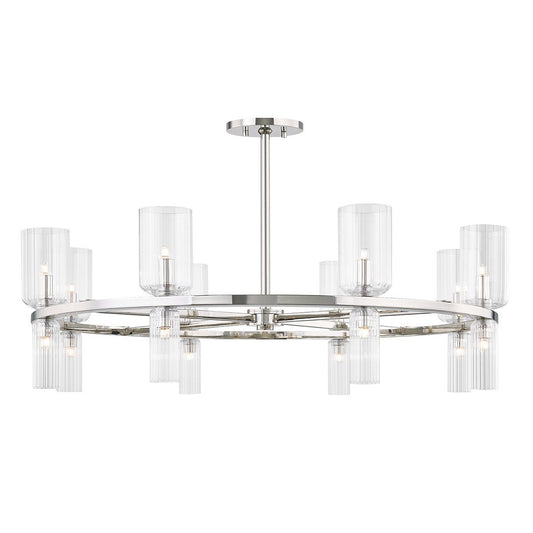 Tabitha Chandelier - Polished Nickel Finish