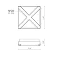 Load image into Gallery viewer, Tac LED Outdoor Wall Sconce - Diagram
