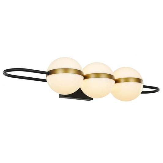 Tagliato LED Bath Bar - Black/Satin Gold Finish