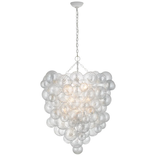 Talia Grande Entry Chandelier - Plaster White