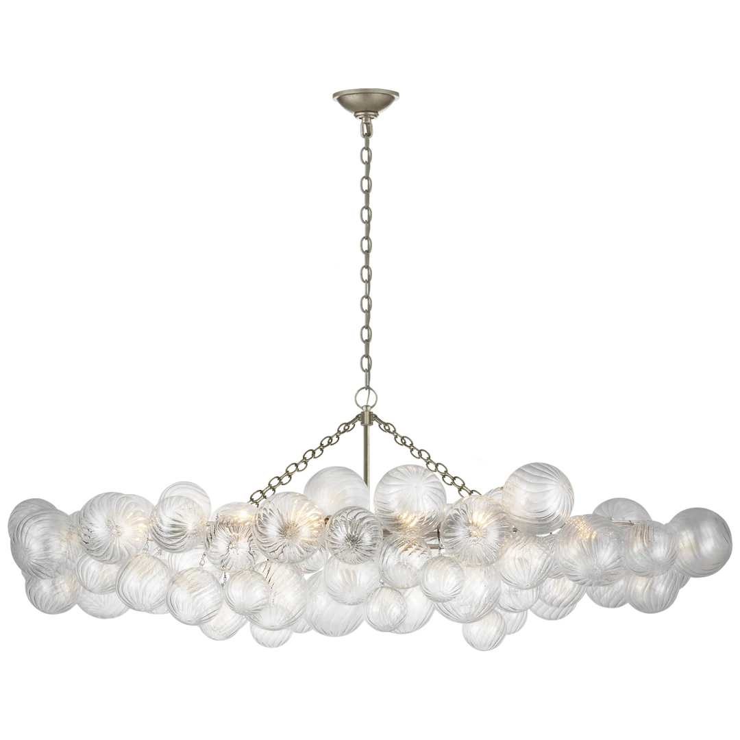 Talia Linear Suspension - Burnished Silver Leaf