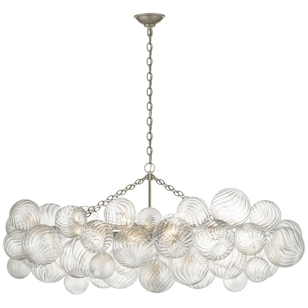 Talia Linear Suspension - Burnished Silver Leaf