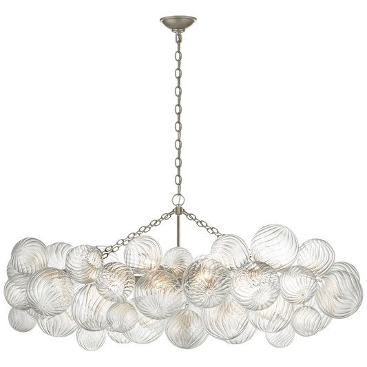 Talia Linear Suspension - Burnished Silver Leaf