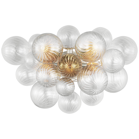 Talia Large Sconce Burnished Silver Leaf